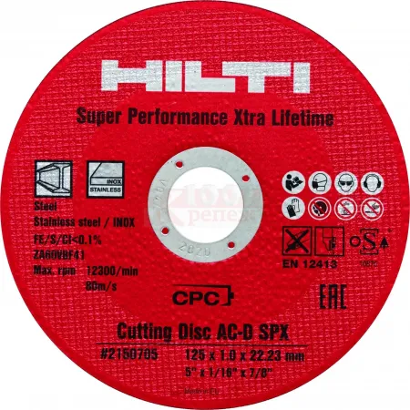 AC-D SPX Отрезной диск Hilti по металлу и нерж. стали, 125x1x22.2 мм