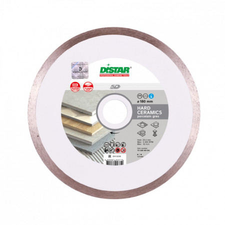 Диск алмазный по керамограниту Distar 5D Hard ceramics 180х25,4х1,6 мм мм