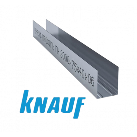 Профиль направляющий Кнауф 75х40 мм 3 м 0.60 мм