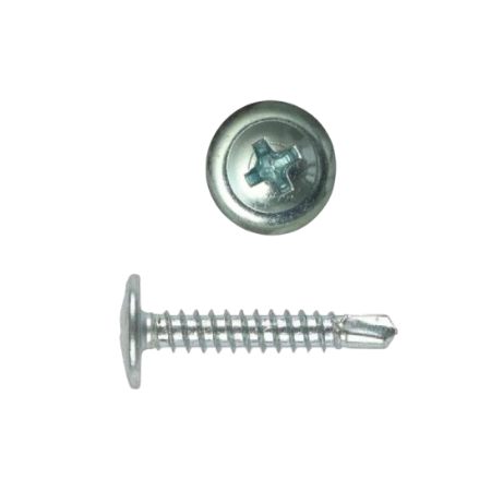 Саморез по металлу 4,2х32 мм с пресс-шайбой сверло