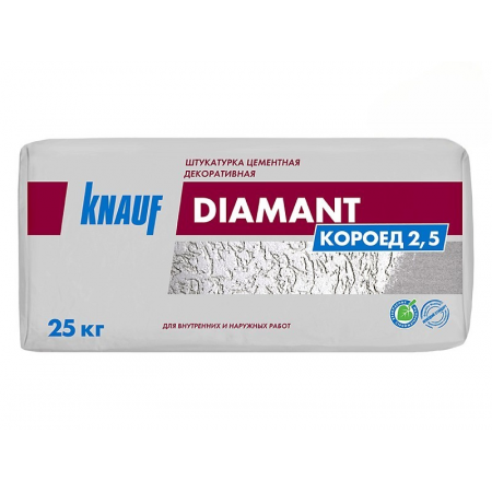 Штукатурка Кнауф Диаманд короед 2.5 мм 25кг Белый